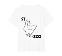Chi ha sparato al Conte? è Stato stocazzo! Rebus - v1 Maglietta, Donna Plus-Size, Bianco, 6X