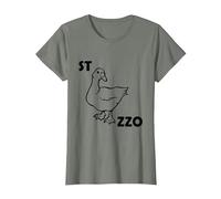 Chi ha sparato al Conte? è Stato stocazzo! Rebus - v1 Maglietta, Donna, Verde Militare mélange, S