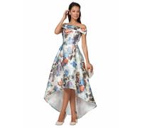 CHI LONDON Floreale Affondante Orlo Maxi Abito Taglia UK8 EUR36 US4