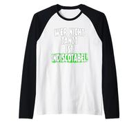 Chi Non Danza è indiscotabel, Funny Slogan Detto Musica Maglia con Maniche Raglan