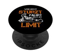 Chi non ha caduto non vive sulla mountain bike Limit PopSockets PopGrip Adesivo