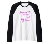 Chi Odia Il Colore Rosa Si comporta Come se Non conoscesse Pink Graphic Maglia con Maniche Raglan