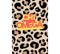 Chi Omega Leopard Retro Notebook: Chi Omega College Ruled Notebook - Sorority School Supplies, Greek Life Stationery, Chapter Gifts