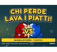 Chi perde lava i piatti: Giochi e duelli di coppia: 60 sfide 1 contro 1 tra enigmi, disegni, prove assurde e «quanto mi conosci?», vere sfide di coppia con jolly e buoni penitenza da ritagliare