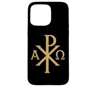 Chi Rho - Alpha Omega - Simboli cristiani Custodia per iPhone 15 Pro Max