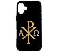 Chi Rho - Alpha Omega - Simboli cristiani Custodia per iPhone 16 Plus