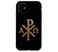 Chi Rho: Alpha Omega - Simboli cristiani - Gesù Cristo Custodia per iPhone 11