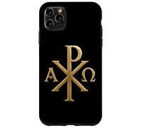 Chi Rho: Alpha Omega - Simboli cristiani - Gesù Cristo Custodia per iPhone 11 Pro Max