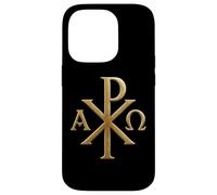 Chi Rho: Alpha Omega - Simboli cristiani - Gesù Cristo Custodia per iPhone 14 Pro