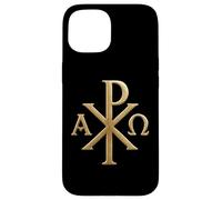 Chi Rho: Alpha Omega - Simboli cristiani - Gesù Cristo Custodia per iPhone 15