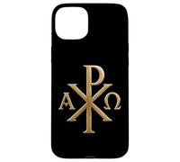Chi Rho: Alpha Omega - Simboli cristiani - Gesù Cristo Custodia per iPhone 15 Plus