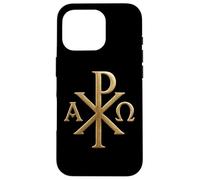 Chi Rho: Alpha Omega - Simboli cristiani - Gesù Cristo Custodia per iPhone 16 Pro