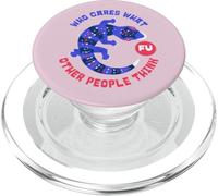 Chi se ne frega di cosa pensano gli altri (Gecko Graphic) PopSockets PopGrip per MagSafe