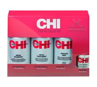 CHI Set Infra Shampoo 350ml Cheratina Nebbia Trattamento Silk Infusion 50m