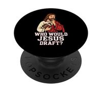 Chi vorrebbe Gesù Draft Divertente Fantasy Football DFS League Joke PopSockets PopGrip Adesivo