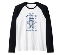 Chiamami antisociale ma per Favore Non chiamarmi in Realtà Maglia con Maniche Raglan