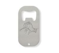 Chiamami col tuo nome apribottiglie in acciaio inox argento