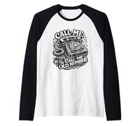Chiamami con Il Vecchio Numero di Telefono rotativo Vintage Maglia con Maniche Raglan