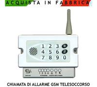 Chiamata Allarme GSM Telesoccorso 4 Teleattivazioni Combinatore Antifurto Cellul