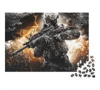 chiamata del dovere Jigsaw Puzzle Impossibili 300 Pezzi Decorazione Per La Casa. Giochi Rilassamento E Intelligence Per Adulti E Ragazzi Da 14 Anni 300pcs (40x28cm)