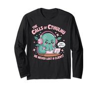 Chiamate di Cthulhu Divertente Carino Assistenza Clienti Mostro Maglia a Manica
