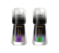 Chiameone Per Ombretto Liquido Light - Ombretto Con Cambiamento Di Colore, Sfilata Di Ombretto Liquido Scintillante | Trucco A Lungo T, Lungo E Saturo. Ermine Di Natale E Toni Di Halloween, Forniture