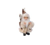 Chianese ddobbo natalizio appendino Babbo Natale con occhiali 8x4x13 cm | Decorazione elegante per albero di Natale | Stile classico con dettagli curati | Ornamento festivo da appendere, 1 pezzo