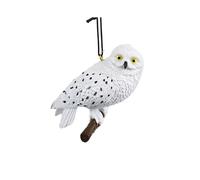 Chianese Decoro Natalizio Edvige 3D - Elegante Gufo Bianco per Decorazioni Invernali e addobbi Natalizi - Ornamento Raffinato da Appendere o appoggiare - Stile Magico per Alberi, Case e Ambienti