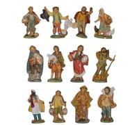 Chianese Pastore per presepe 10 cm in plastica - Statuina singola assortita dipinta a mano, figure miste tradizionali, ideale per arricchire la tua scena natalizia - confezione 1pz