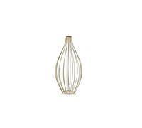 Chianese Vaso Geometrico in Vetro Kai Sakai H 40 D.20 Metal Gold | Decorazione Desktop Elegante, Vaso in Provetta, Design Moderno in Metallo, Lanterna Decorativa