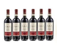 Chianti DOCG 2022 75cl - Vino Rosso Italiano 13% Vol - Elegante, Fruttato e Armonioso - Ispirato al Genio di Leonardo - Eccellenza Toscana Made in Italy Premium (6BT)
