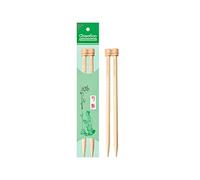 Chiaogoo Ferri da Maglia a Punta Singola in Bambù, Lunghezza 23 cm, Dimensione 2.25 mm, Colore Naturale, 1 unità