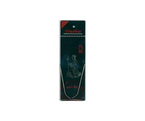 ChiaoGoo Ferro da maglia circolare, argento, rosso, misura US 6 (4 mm)