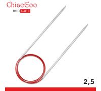 Chiaogoo Red Pizzo Aghi con Punta Arrotondata 40cm Acciaio Inox Alta 21 Taglie