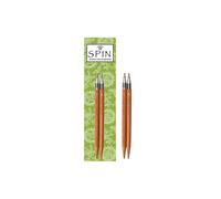 ChiaoGoo Spin bamboo interch. punte 10cm 7.00mm patina - 1pc