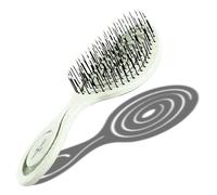 CHIARA AMBRA Spazzola Districante Capelli Bagnati e Asciutti - Spazzola Capelli Ricci Lisci Mossi - Scioglinodi e Anti Rottura per Extension - Ergonomica con Design a Spirale - Verde Menta