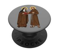 Chiara e Francesco d'Assisi PopSockets PopGrip Adesivo