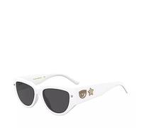 CHIARA FERRAGNI CF 7014/S Occhiali, Bianco, 58 Donna