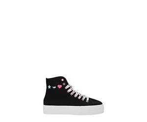 Chiara FERRAGNI Chiara Ferragni Donna Scarpe Sneakers Alta Canvas Cf3011 39 Nero Black 001
