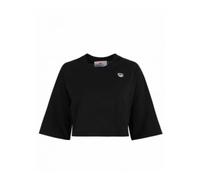 Chiara Ferragni Collection, ,Tops ,Donna ,Nero ,M Magliette nera a maniche corte 72Cbht10Cjt00899