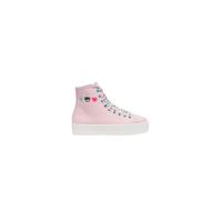 CHIARA FERRAGNI Donna Scarpe Sneakers Alta Canvas Cf3011 37 Rosa Pink 012