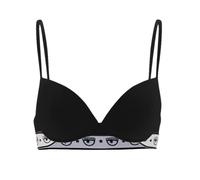Chiara Ferragni Reggiseno A Balconcino Logomania Nero Donna