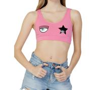 Chiara Ferragni Top In Cotone Rosa Donna