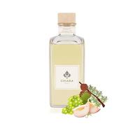 Chiara Firenze - FRAGRANZA Ambiente Bianco di Bacco 200 ML Bottiglia + Bastoncini - Made in Italy - Uva Bianca - Pesca Bianca - Resina di Cipresso