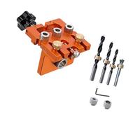 Chiara scala foro punzonatura Locator Alluminio Hole Drilling Guide Design multifunzione per il posizionamento nella lavorazione del legno Strumento di posizionamento di foratura