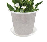 Chiari vasi 'orchidea, chiari vasi della pianta con i fori di drenaggio | Vasi per orchidee, vaso traspirante per orchidee, con fori di drenaggio e piattini, 11 cm, 14 cm e 16 cm