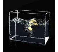Chiaro Acrilico Acqua Serbatoio Oggetti Di Scena Per Le Riprese Del Prodotto, Robusta Fotografia Vassoio Espositore, Subacqueo Studio Fotografico Kit Cassetto Per L'organizzazione(30 X 30 X 10 Cm)(50x