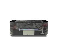 Chiaro coperchio della piastra posteriore per ROG Ally X Console di gioco custodia a conchiglia di ricambio chiaro coperchio dell'alloggiamento fai da te per ROG Ally X (Nero trasparente)
