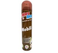 Chiaro Luce Pulizia Spray Mobili, Detergente per tutte le superfici in legno. Lucida, protegge e con antistatico. Bomboletta in Alluminio 300 ml.