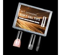 Chiaro Piazza Chiodi Punte Per Acrilico Professionale Lungo Mandorla Pieno Coperture False Extension Tips 240Pcs Professionale Nail Salon Forniture